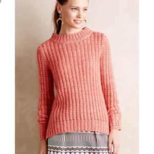 Field Flower Anthro waffle stitch knit sweater, XS